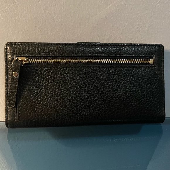 NWOT - Kate Spade Bifold Wallet - Pebbled Leather - Snap Closure thin wallet - Picture 2 of 9